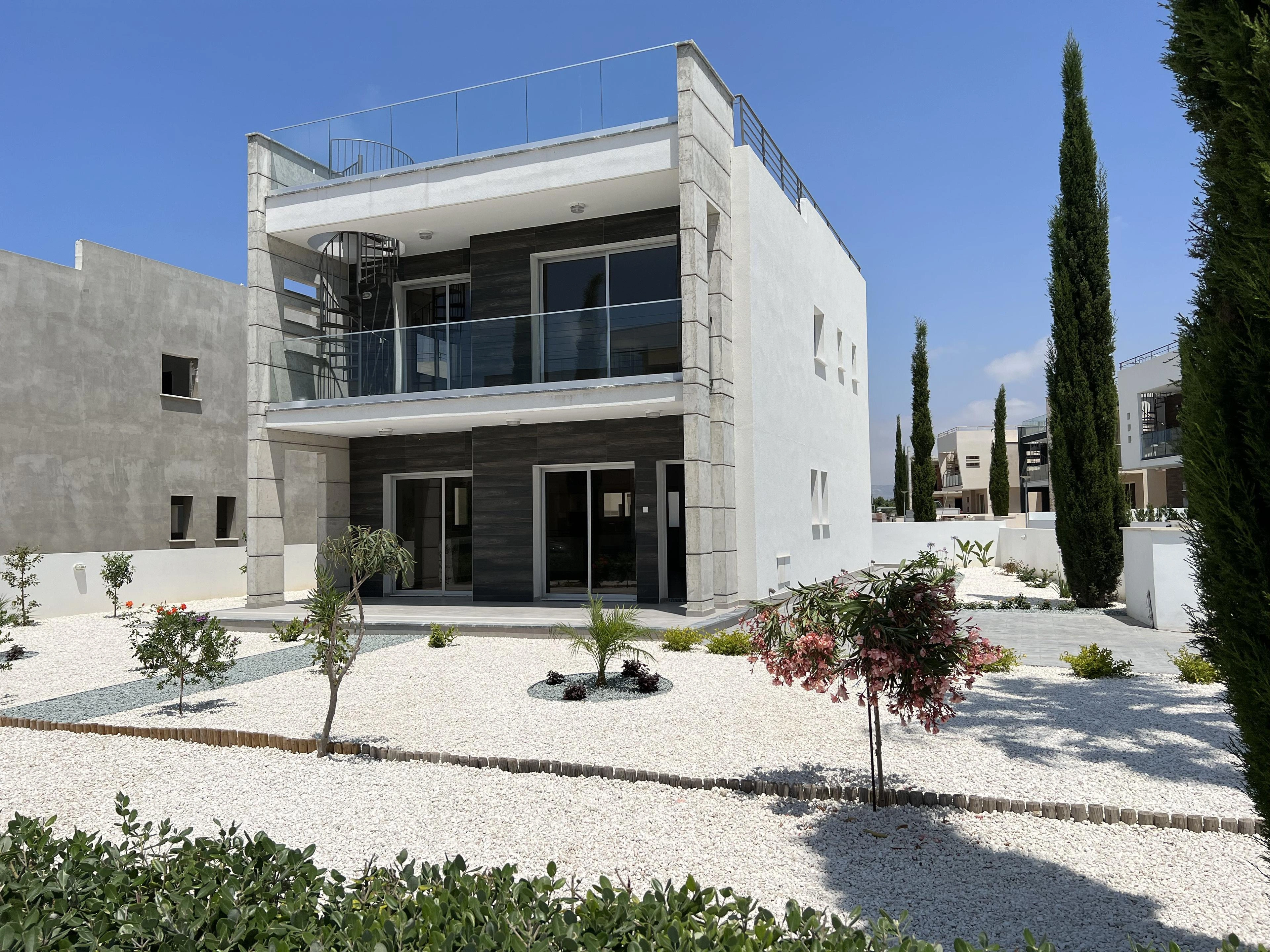 Villas in a modern residential complex in Paphos, Cyprus
