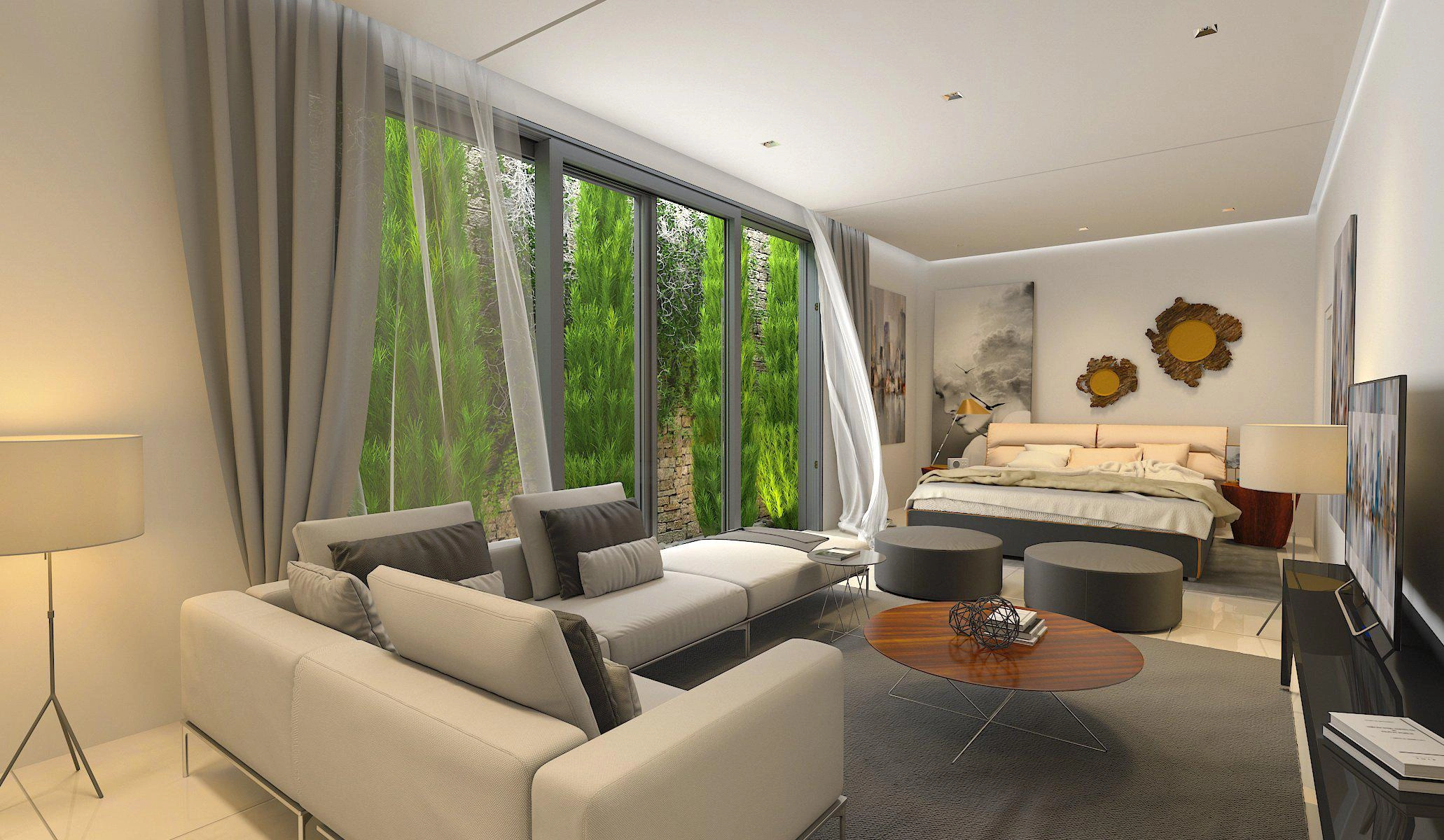 Villas in a modern residential complex in Paphos, Cyprus