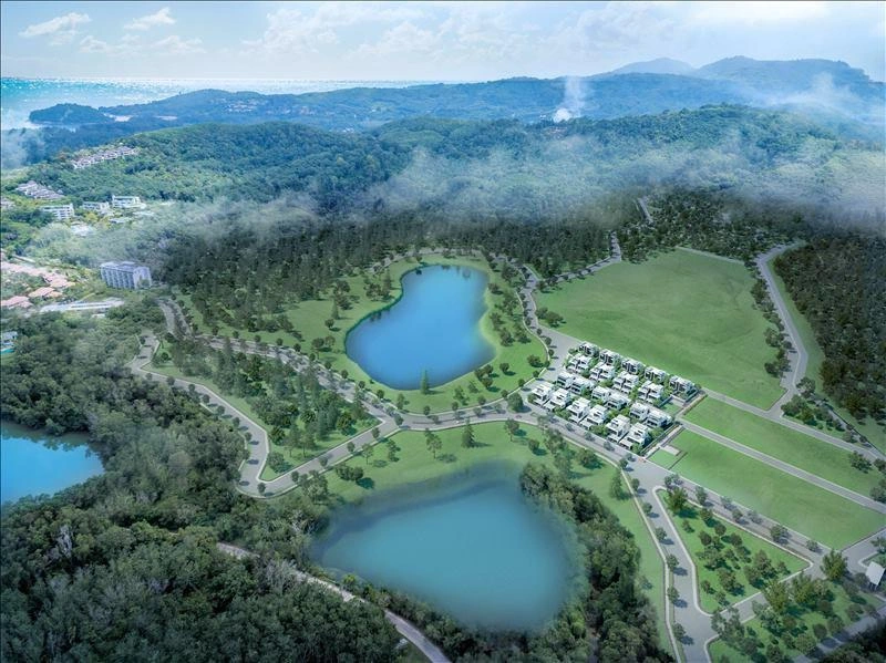 Villas in a large residential complex in Phuket, Thailand