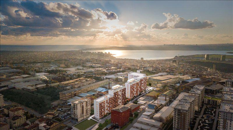 伊斯坦布尔现代住宅小区的公寓