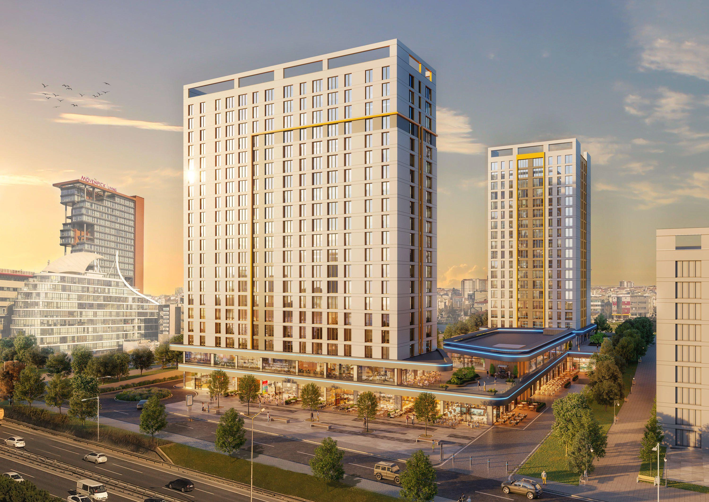 شقق في مجمّع سكني حديث في إسطنبول، تركيا