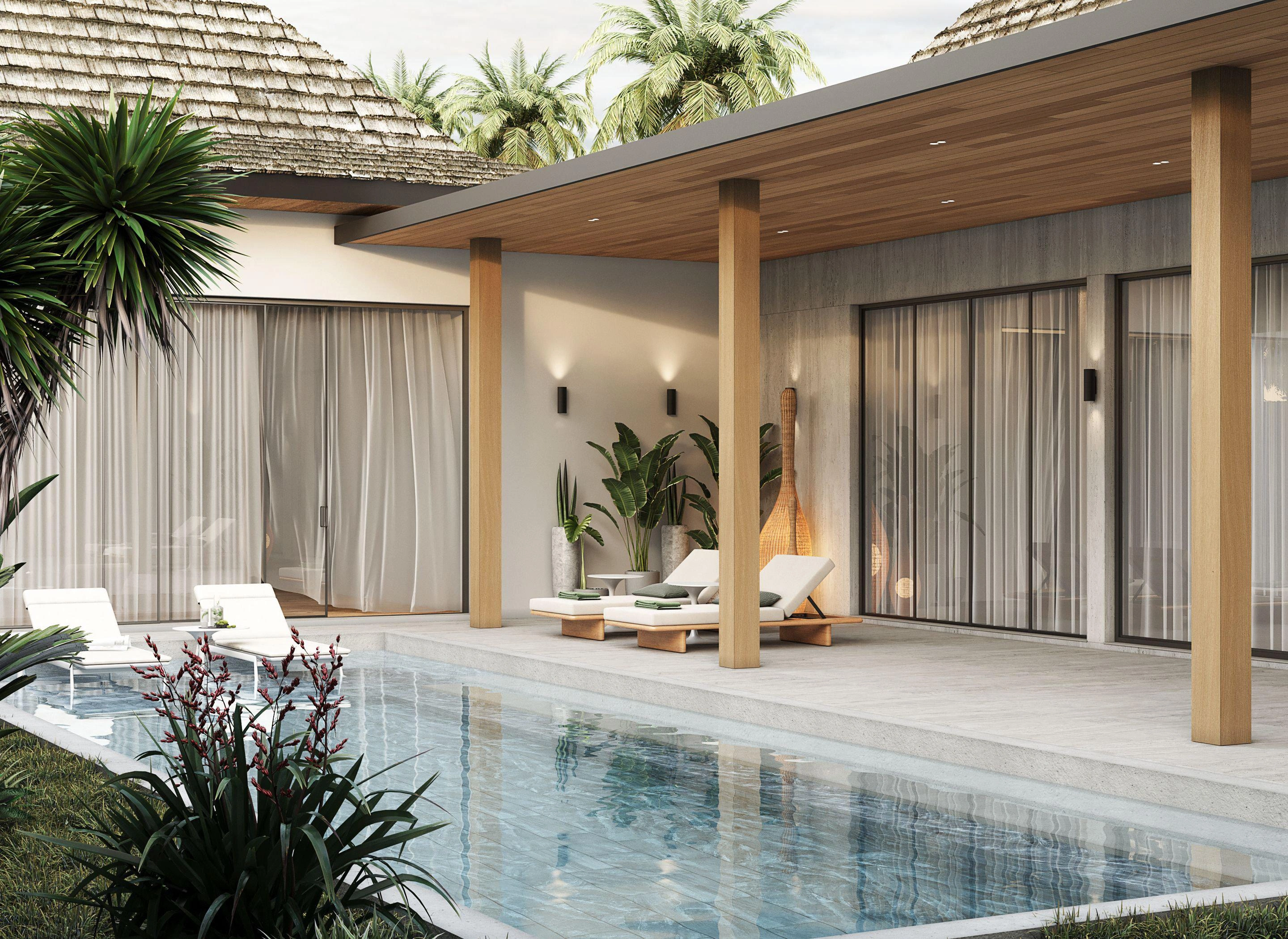 Villas in a new development project in Phuket, Thailand