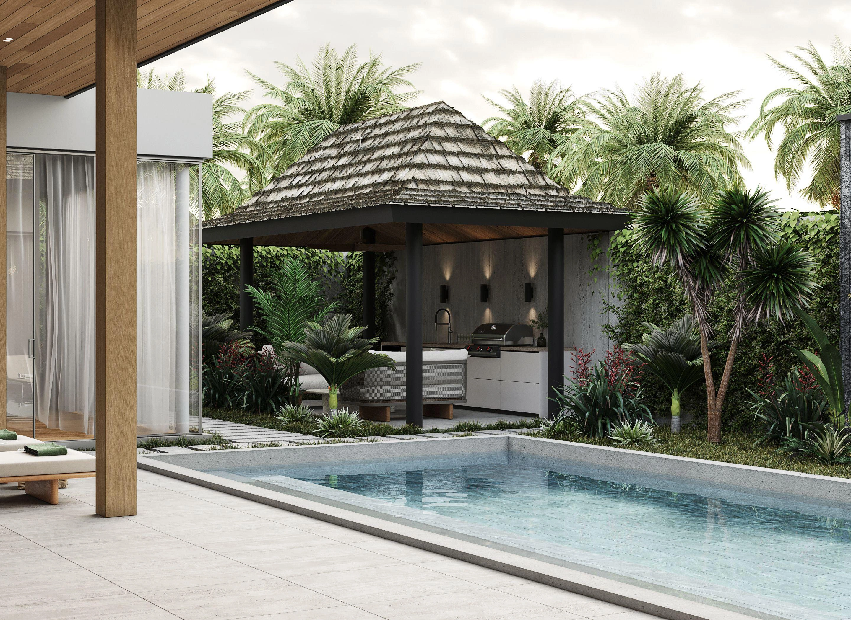 Villas in a new development project in Phuket, Thailand
