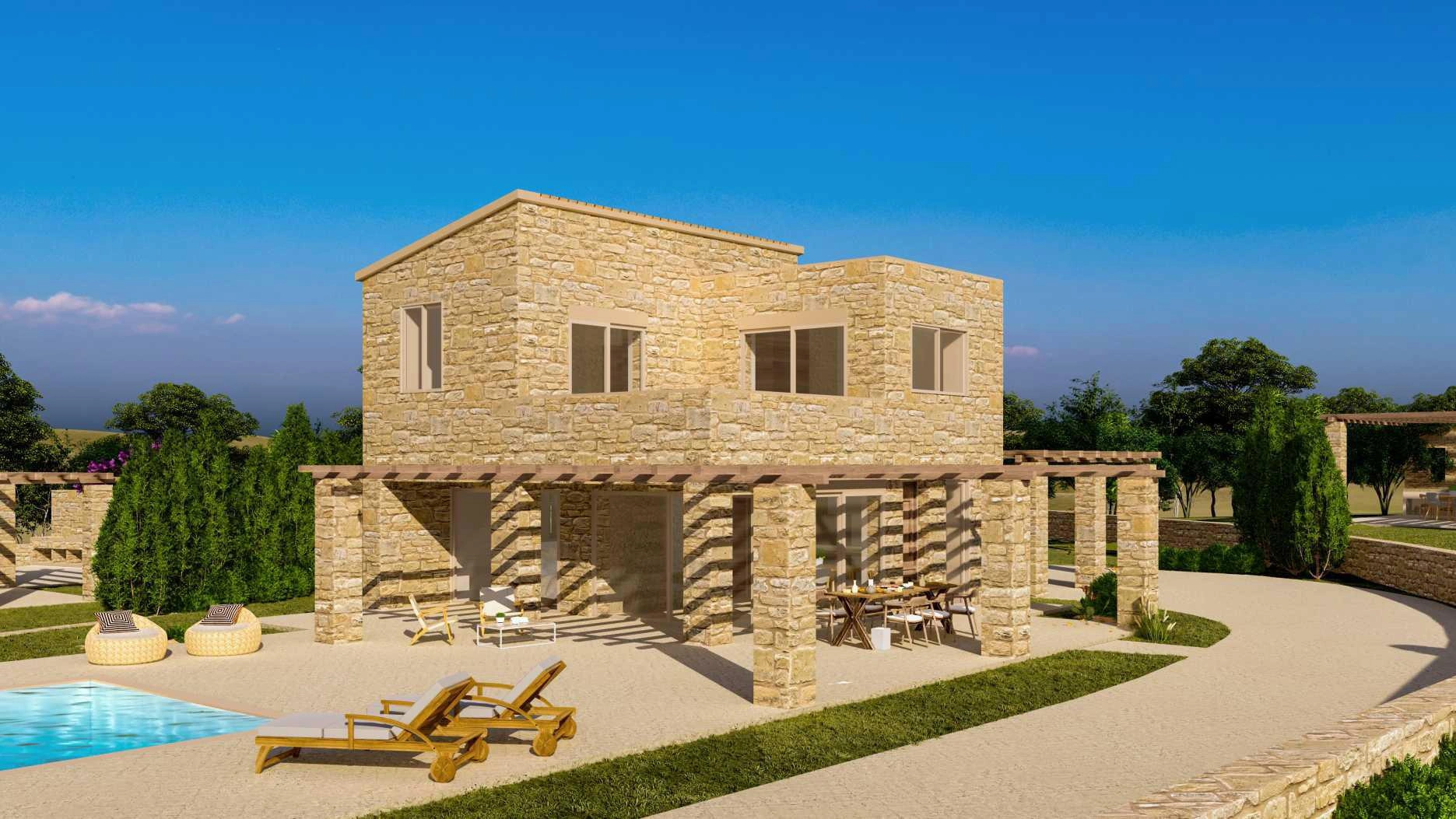 فيلات مع تراسات في كريت، اليونان