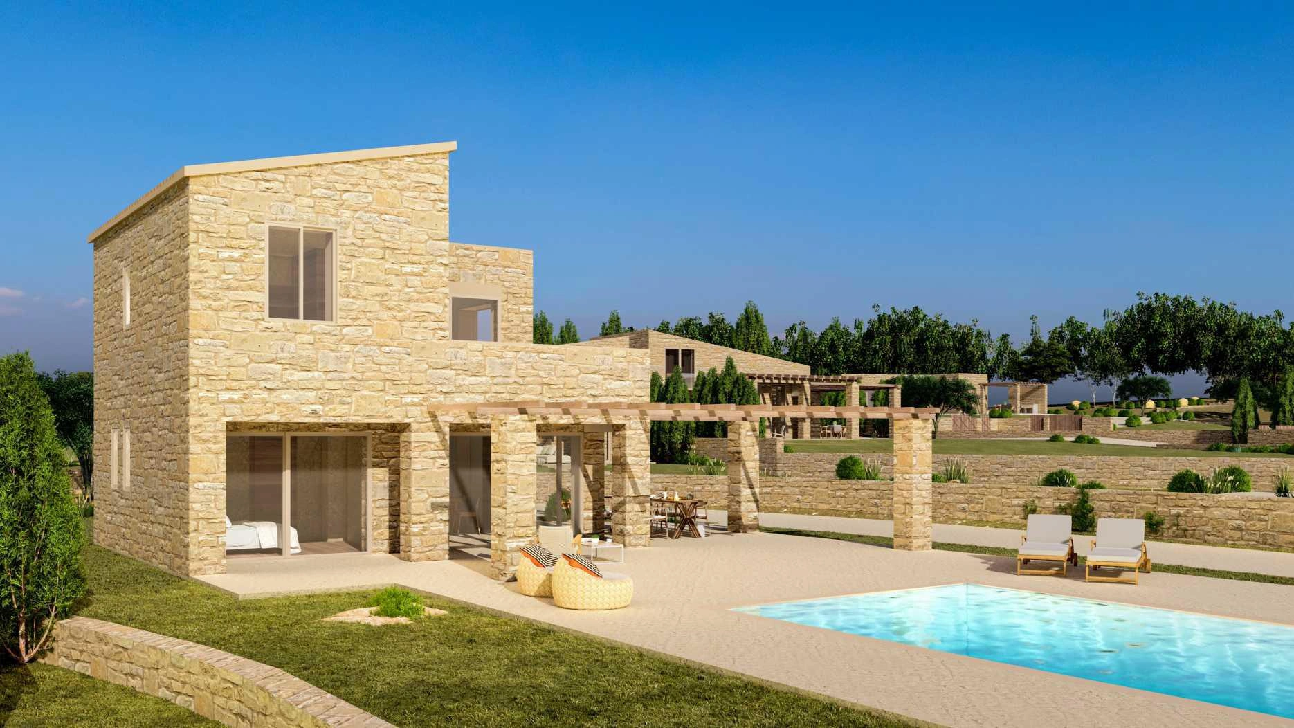 فيلات مع تراسات في كريت، اليونان