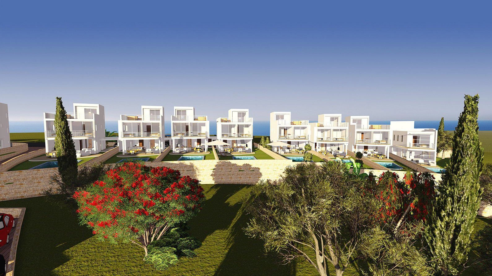 Modern villas in Paphos, Cyprus