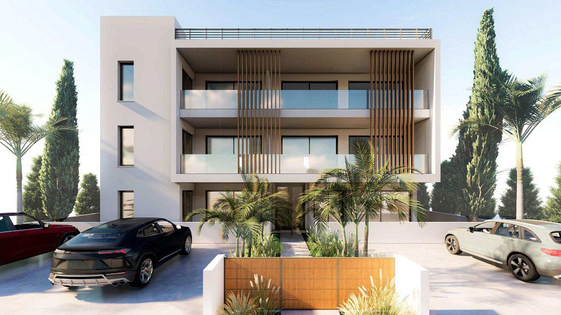 Low-rise apartments with parking in Paphos, Cyprus