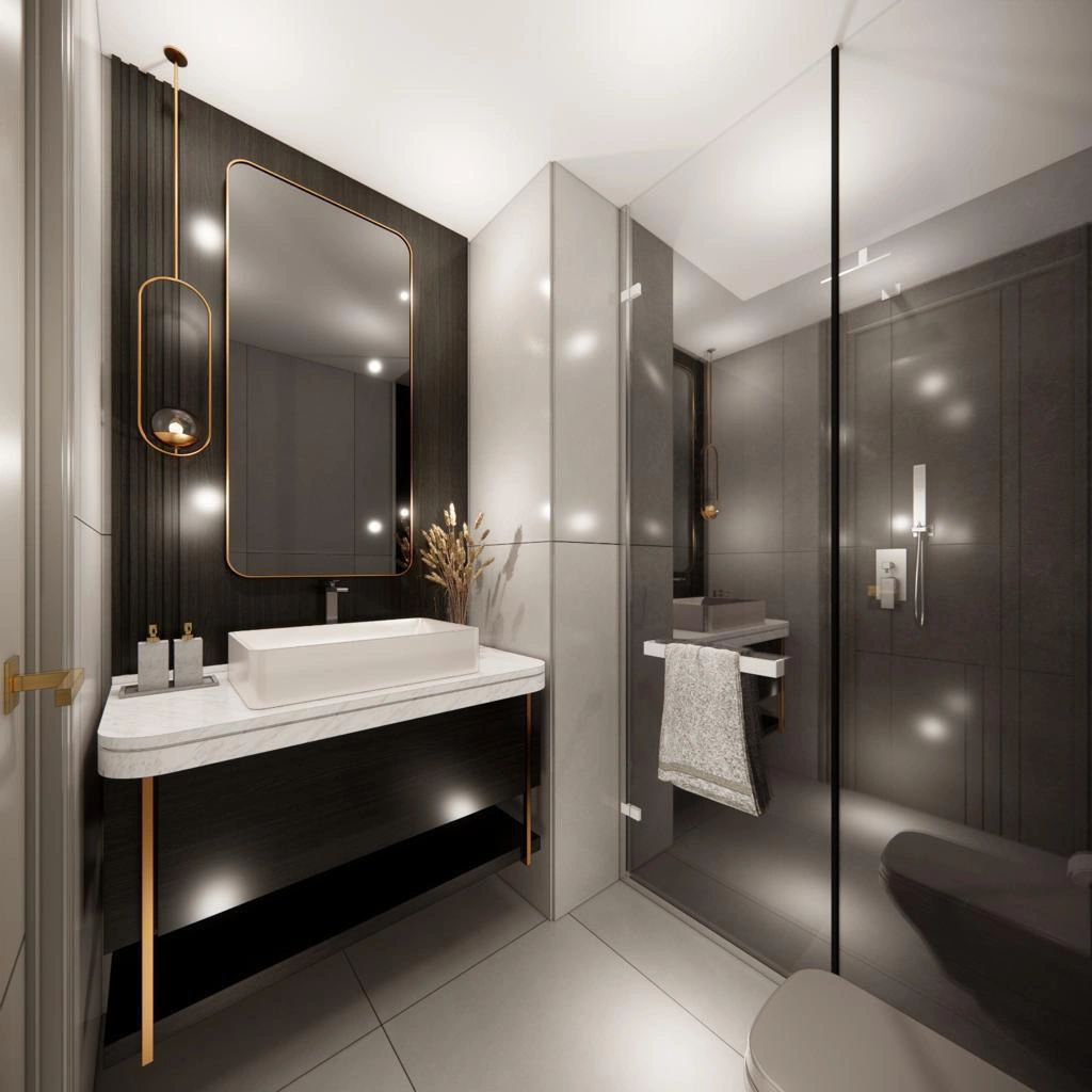 آپارتمانها در یک مجتمع مسکونی مدرن در Büyükçekmece، استانبول، ترکیه