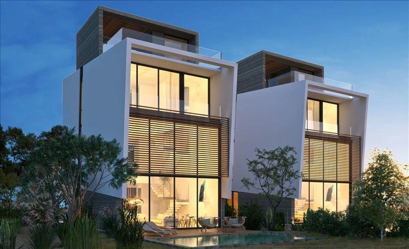 Apartments and villas in a modern residential complex in Paphos, Cyprus