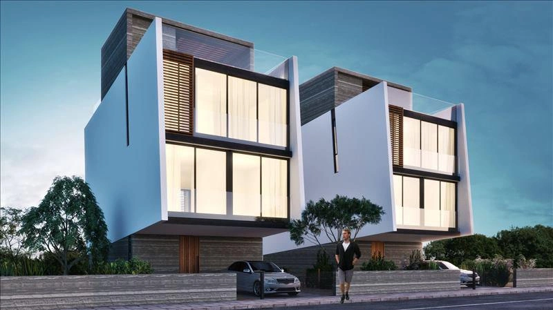 Apartments and villas in a modern residential complex in Paphos, Cyprus