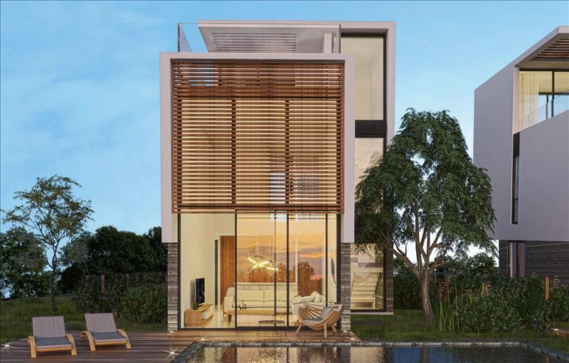 Apartments and villas in a modern residential complex in Paphos, Cyprus