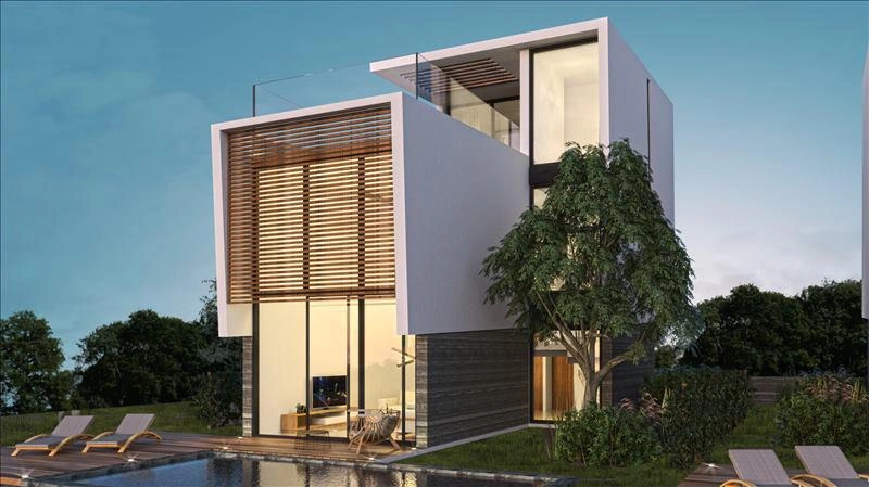 Apartments and villas in a modern residential complex in Paphos, Cyprus