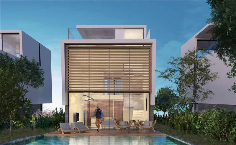 Apartments and villas in a modern residential complex in Paphos, Cyprus