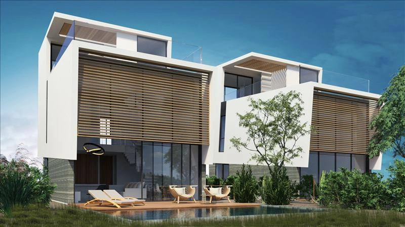 Apartments and villas in a modern residential complex in Paphos, Cyprus