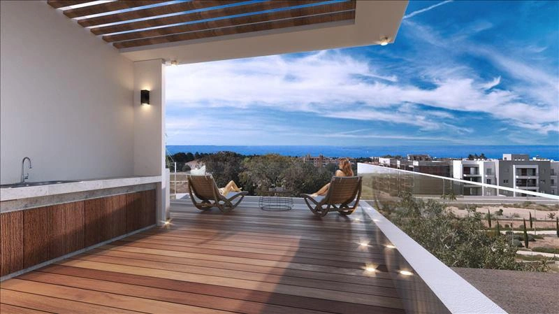 Apartments and villas in a modern residential complex in Paphos, Cyprus