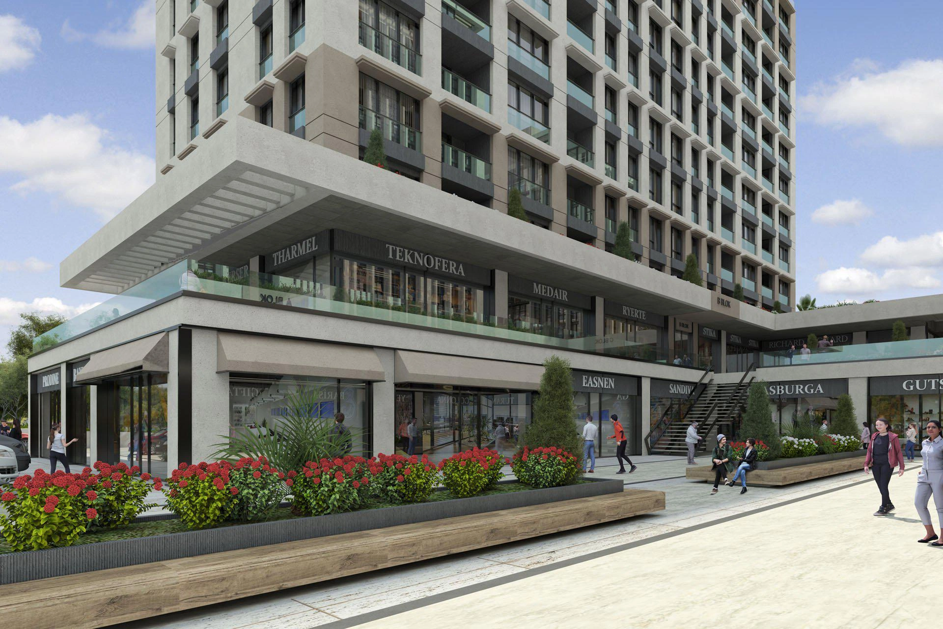 Appartements dans un complexe résidentiel moderne à Beylikdüzü, Istanbul, Turquie