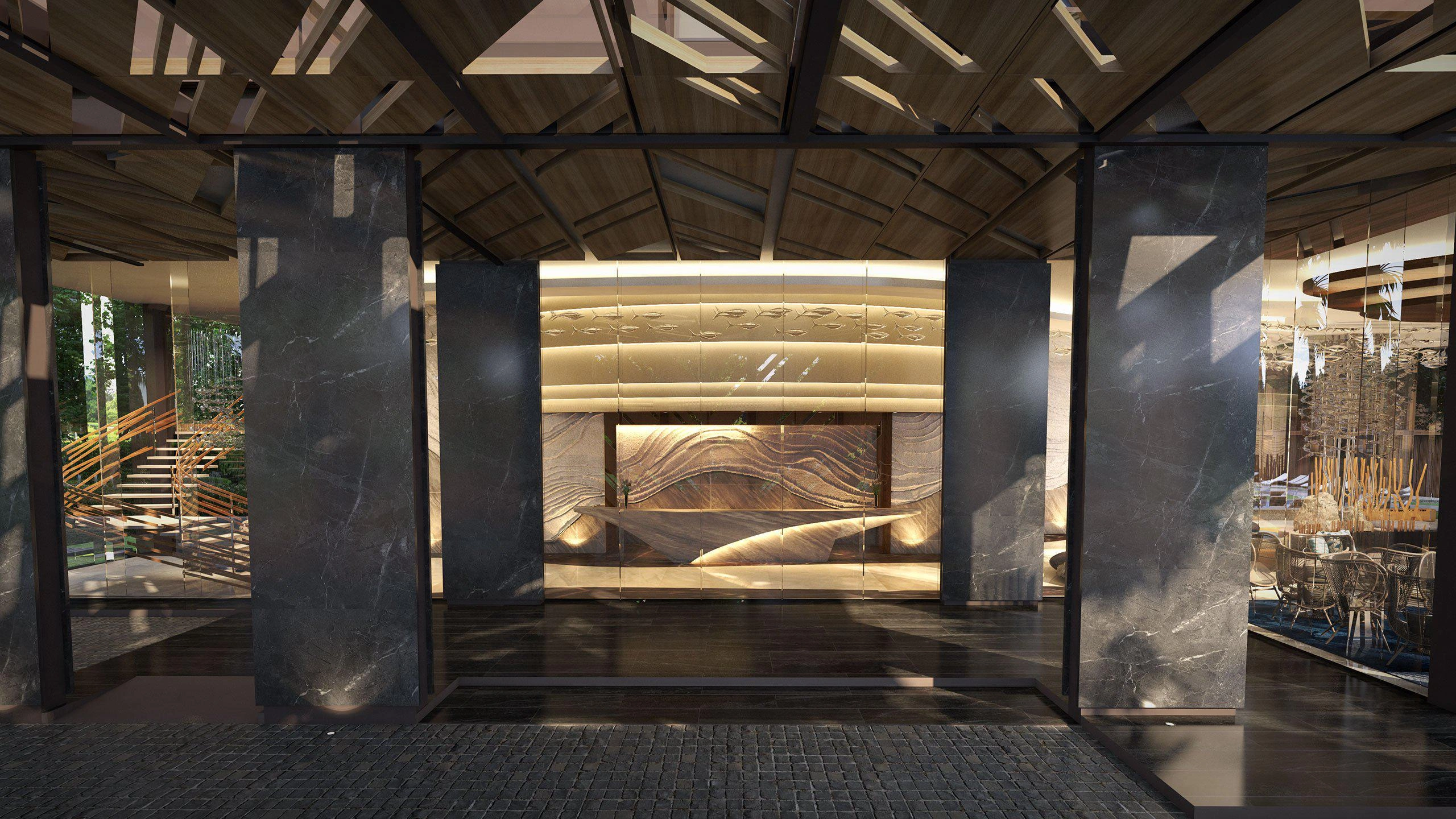 Apartments in a residential complex near Kamala Beach in Phuket, Thailand