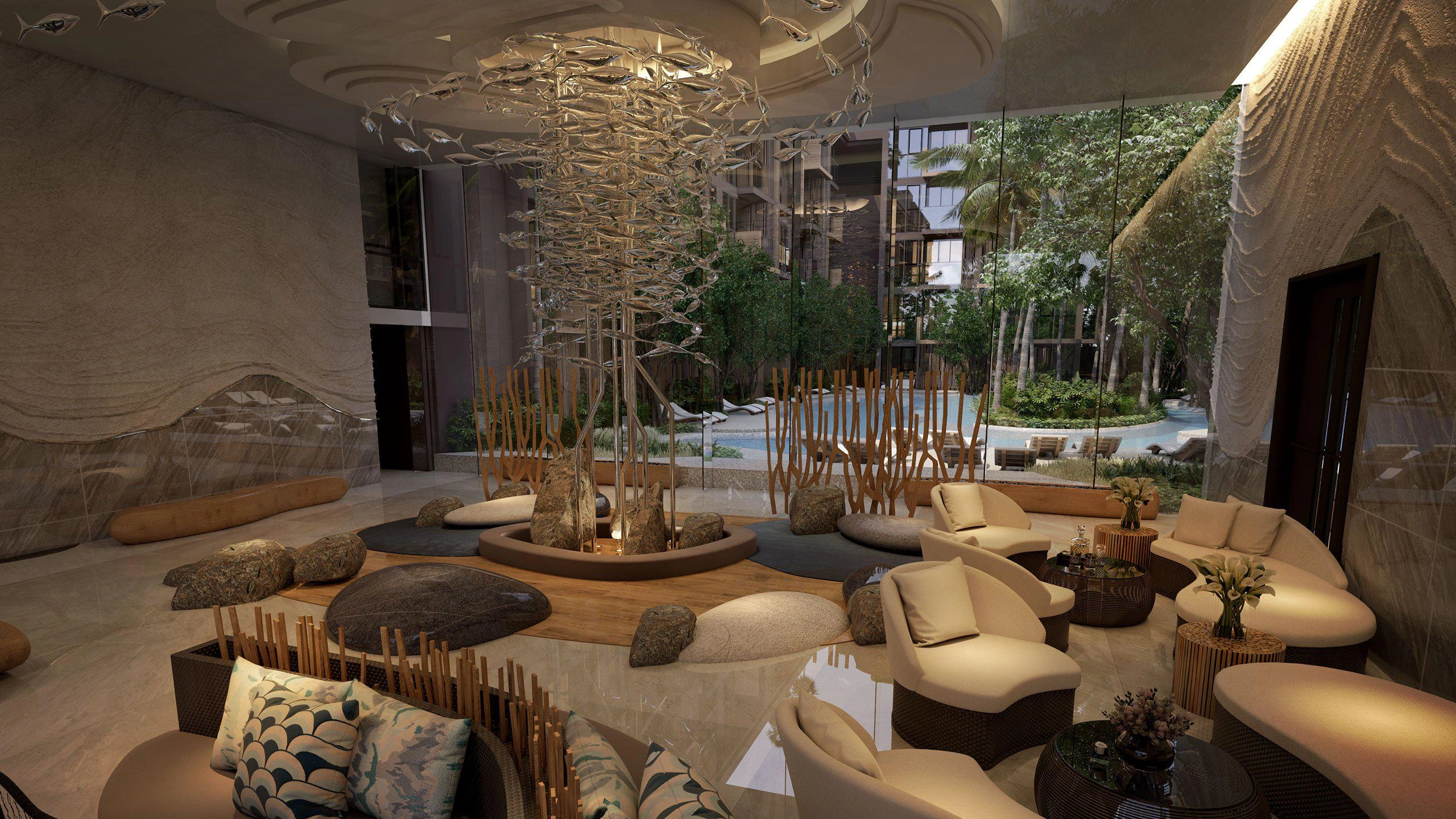 Apartments in a residential complex near Kamala Beach in Phuket, Thailand