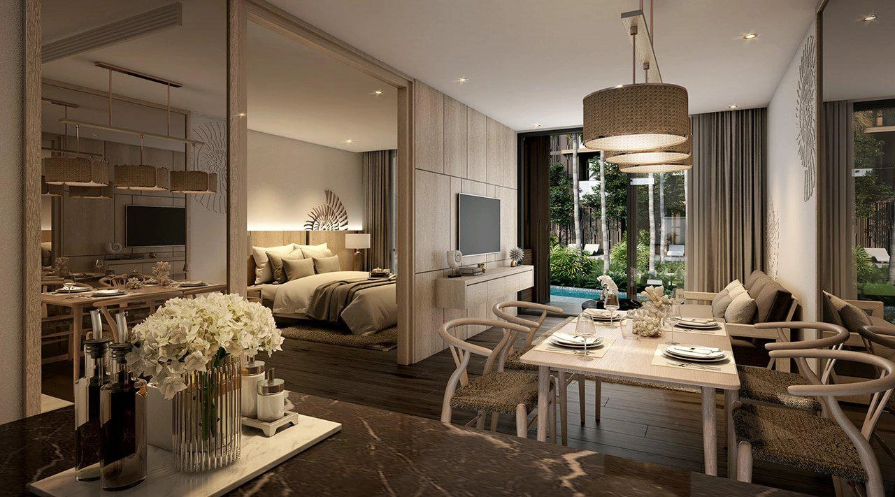 Apartments in a residential complex near Kamala Beach in Phuket, Thailand