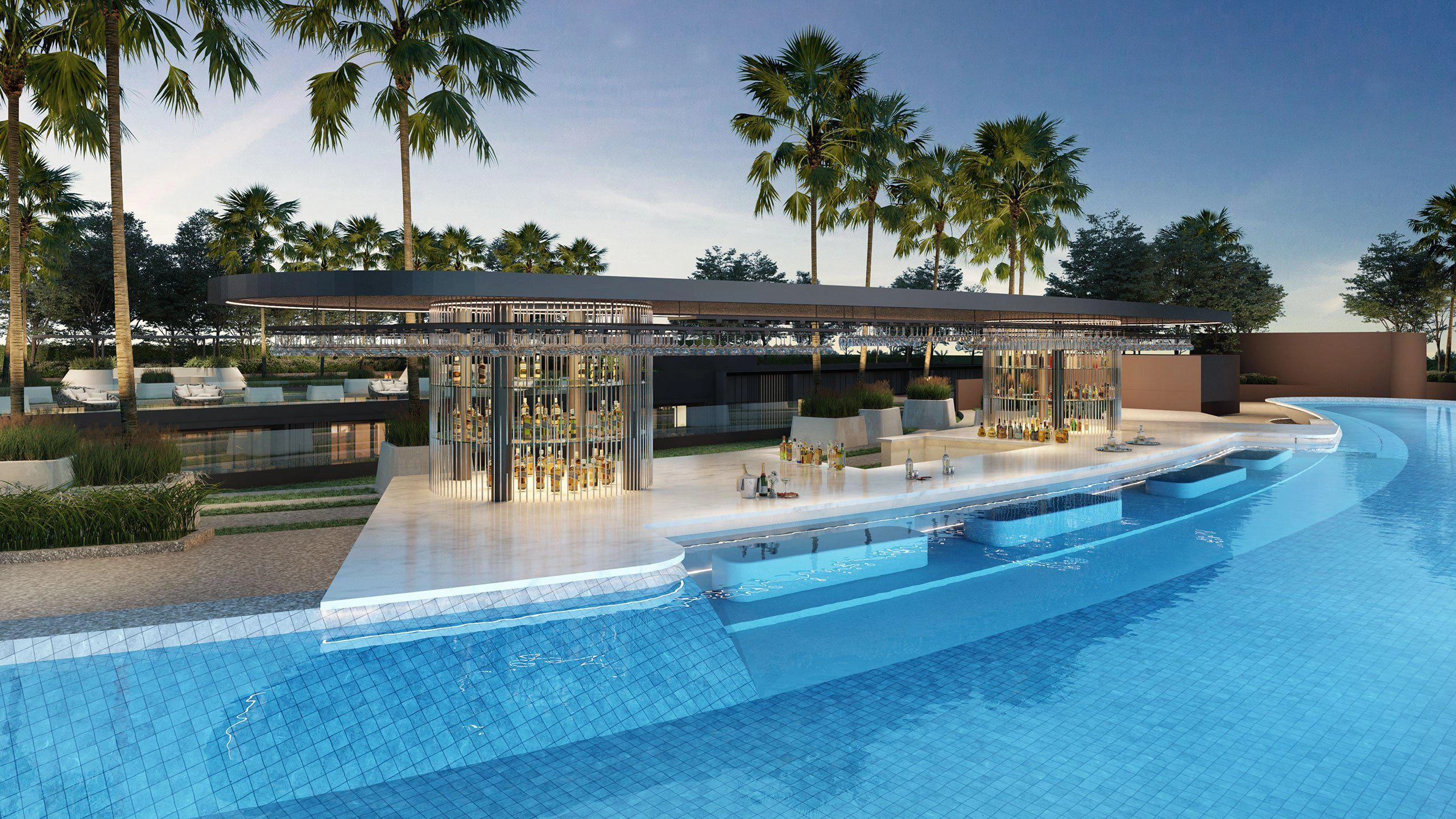 Apartments in a residential complex near Kamala Beach in Phuket, Thailand