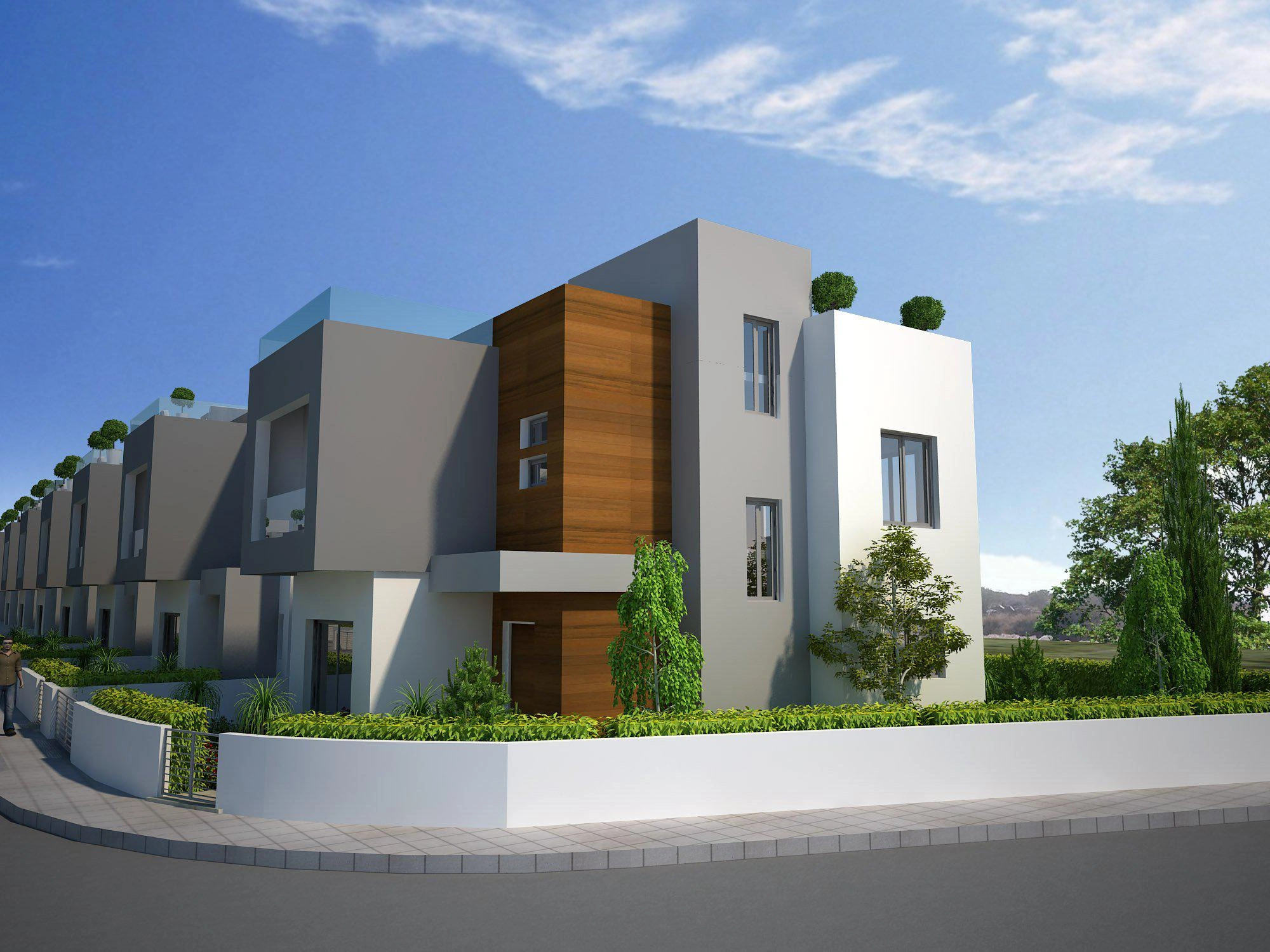 Villas in a modern residential complex in Paphos, Cyprus