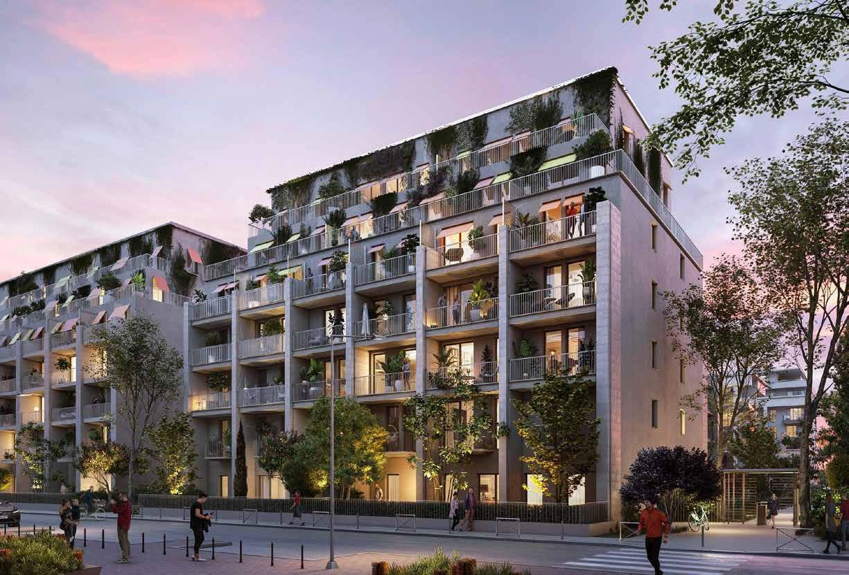 Appartements dans un complexe résidentiel moderne en Île-de-France, France