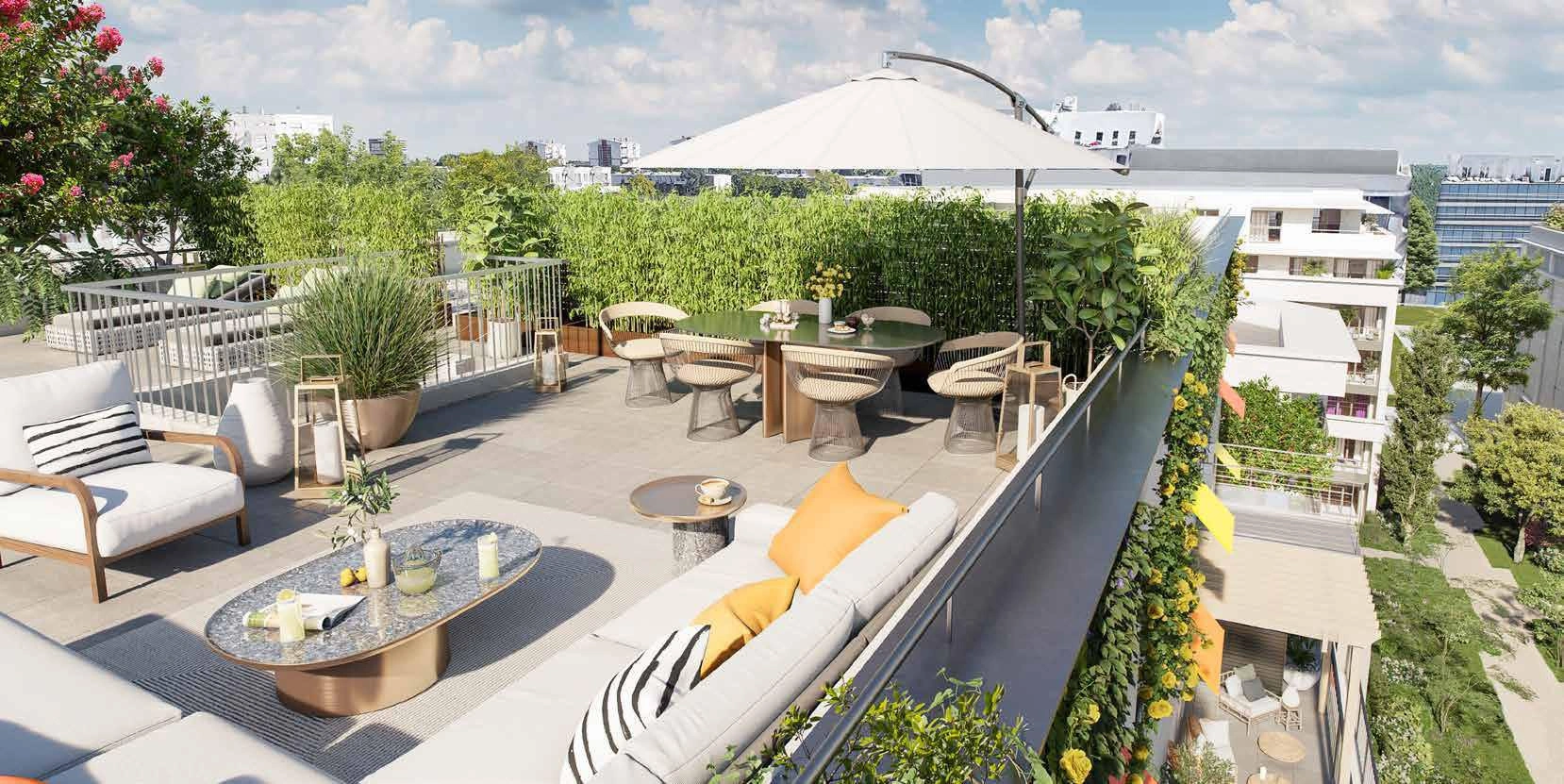 Appartements dans un complexe résidentiel moderne en Île-de-France, France