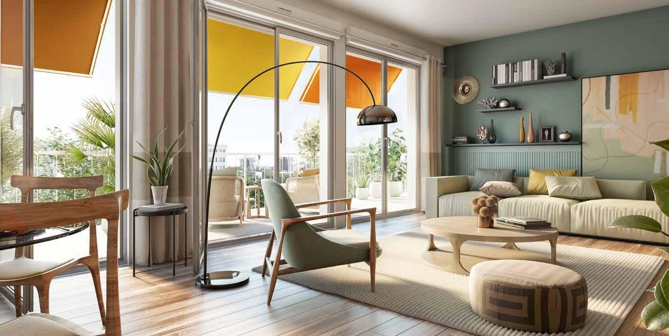 Appartements dans un complexe résidentiel moderne en Île-de-France, France