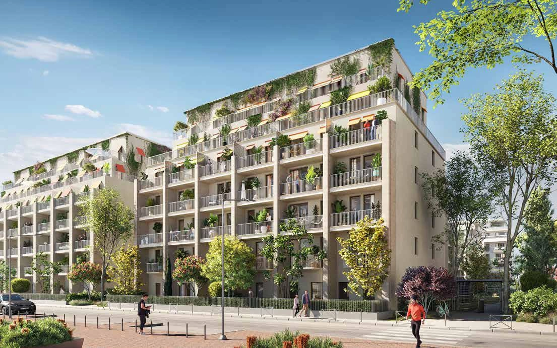 Appartements dans un complexe résidentiel moderne en Île-de-France, France