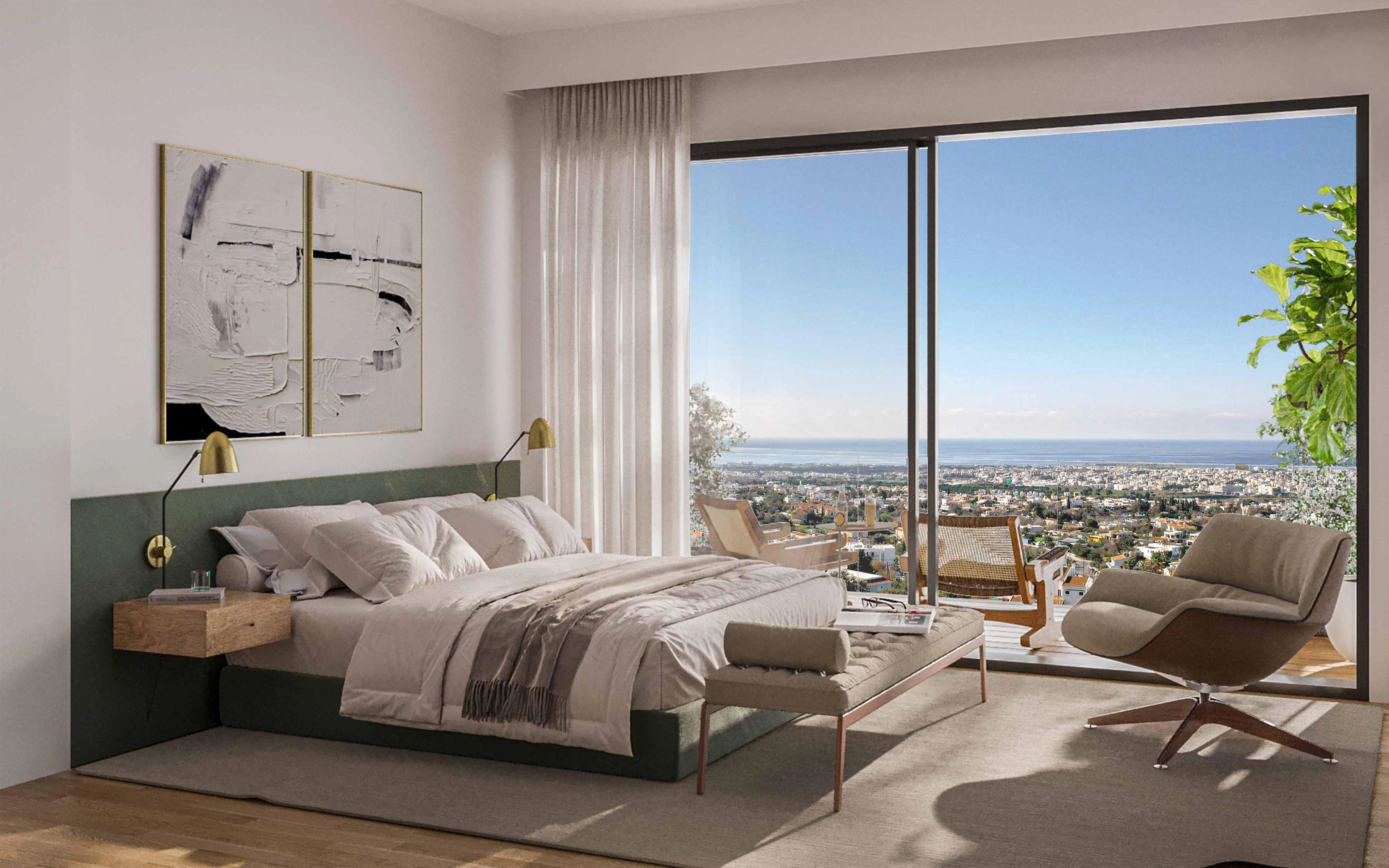 فيلات بإطلالة بانورامية على البحر في بافوس، قبرص