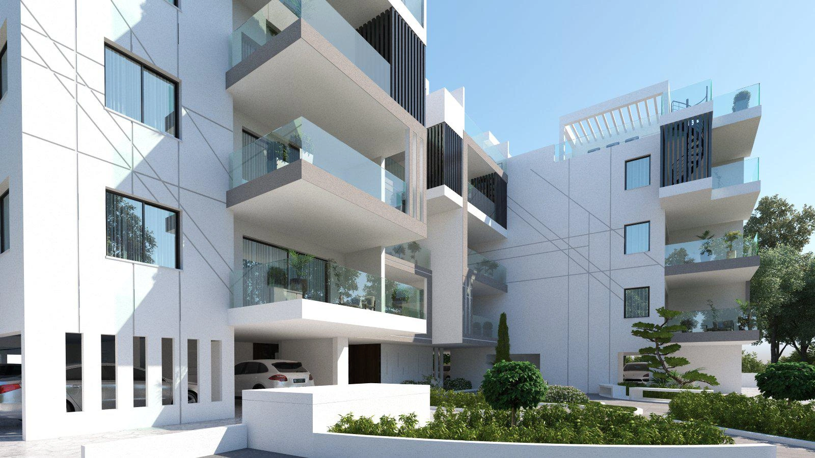 Apartments in a modern residential complex in Larnaca, Cyprus