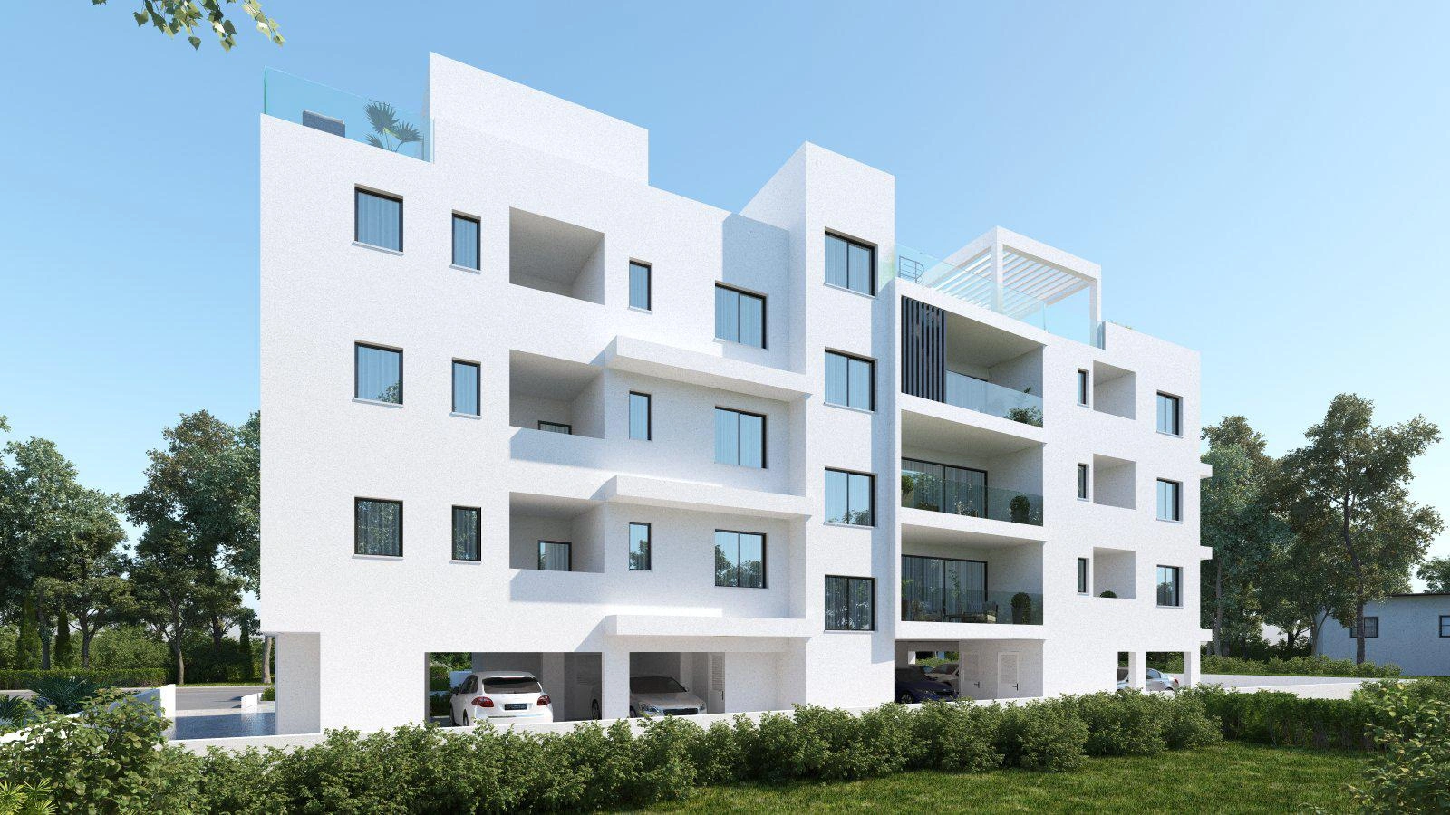 Apartments in a modern residential complex in Larnaca, Cyprus