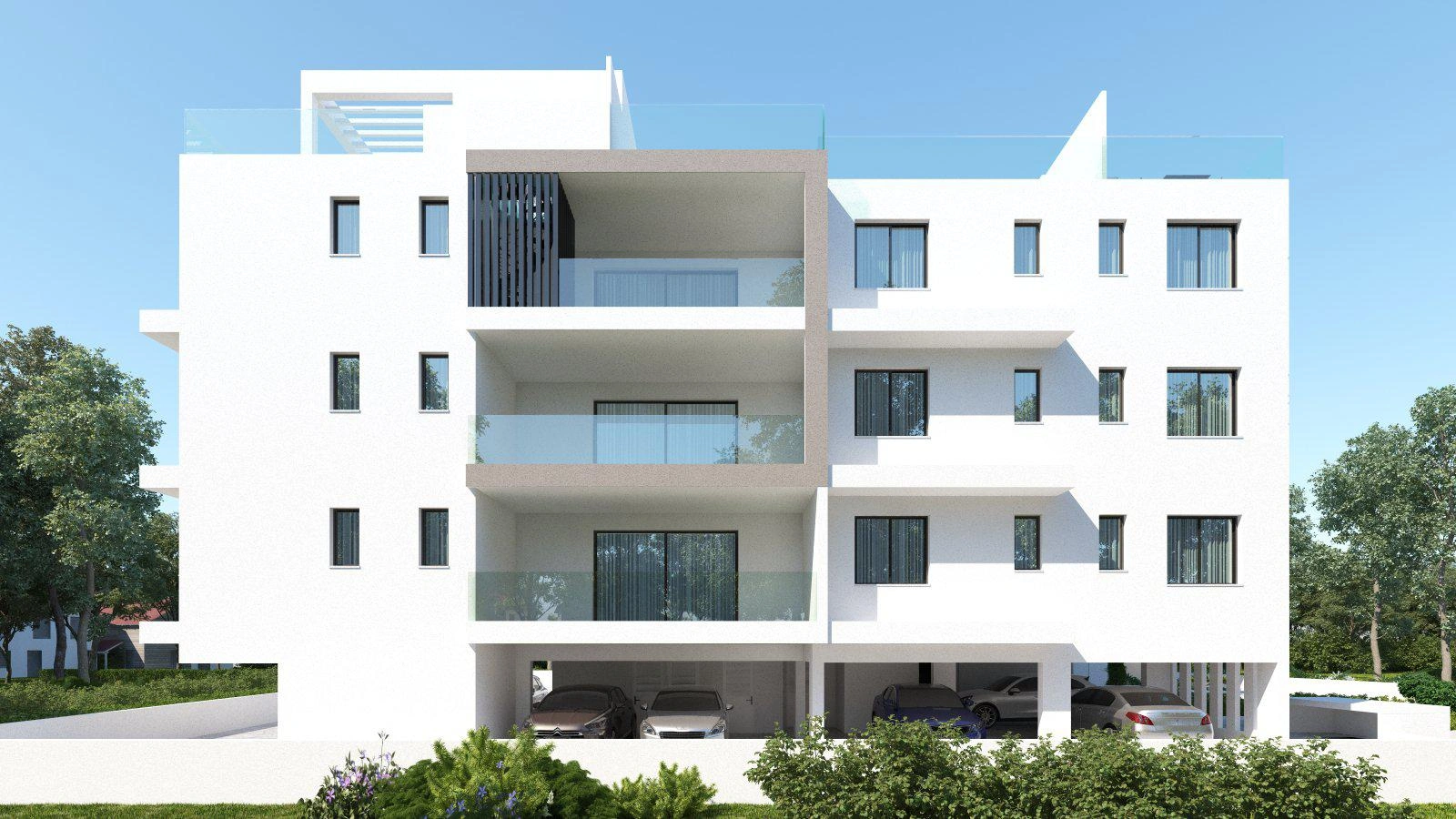 Apartments in a modern residential complex in Larnaca, Cyprus