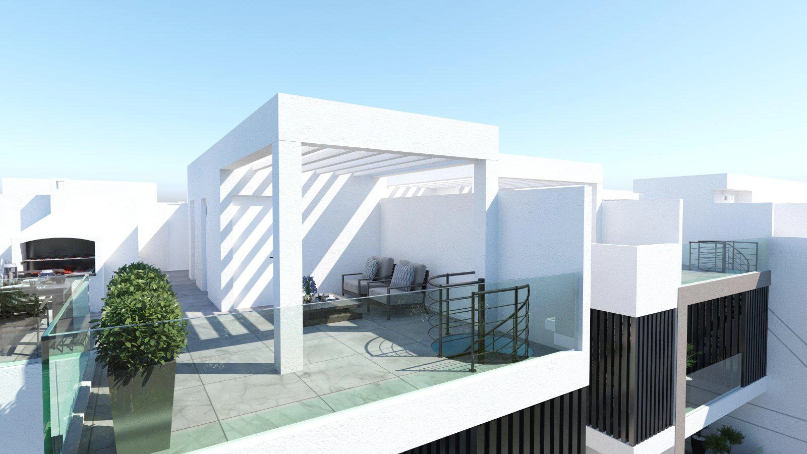 Apartments in a modern residential complex in Larnaca, Cyprus