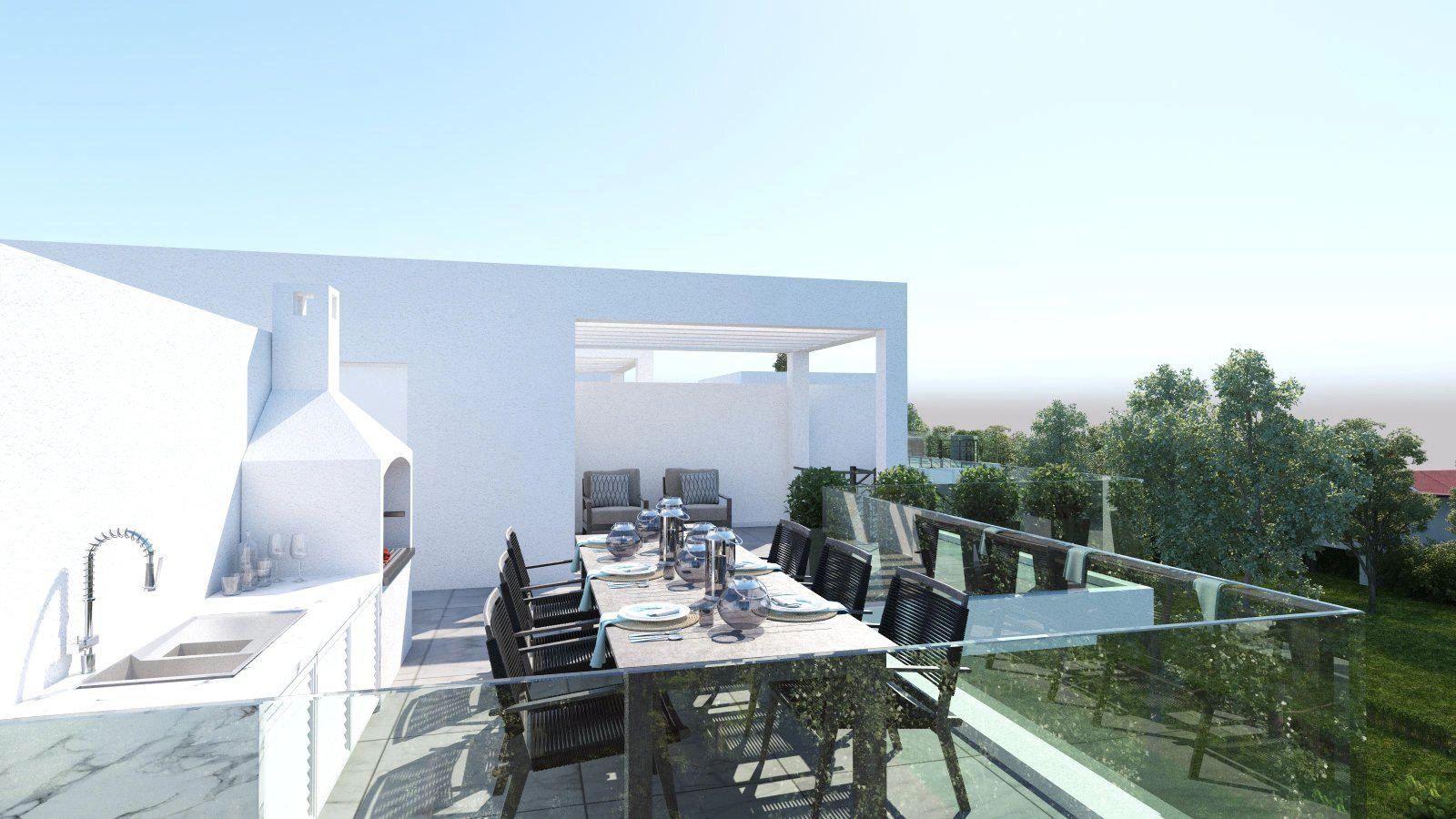 Apartments in a modern residential complex in Larnaca, Cyprus