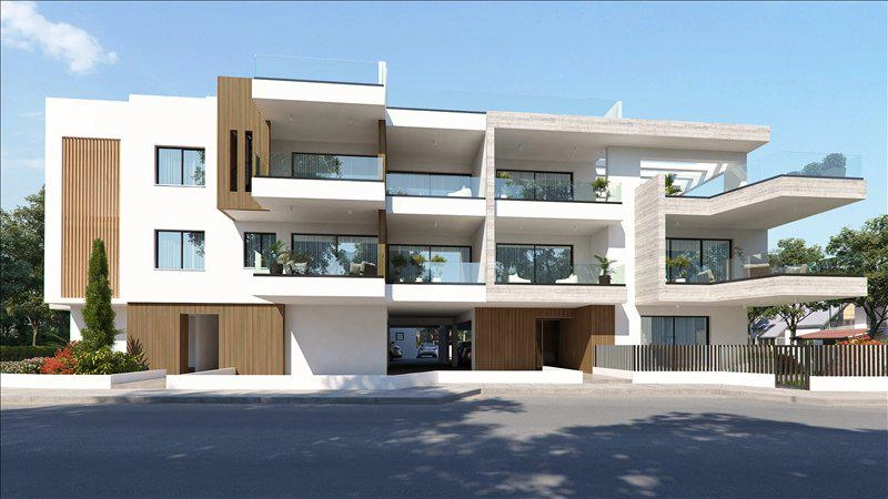 Apartments in a low-rise residential project in Livadia, Larnaca, Cyprus