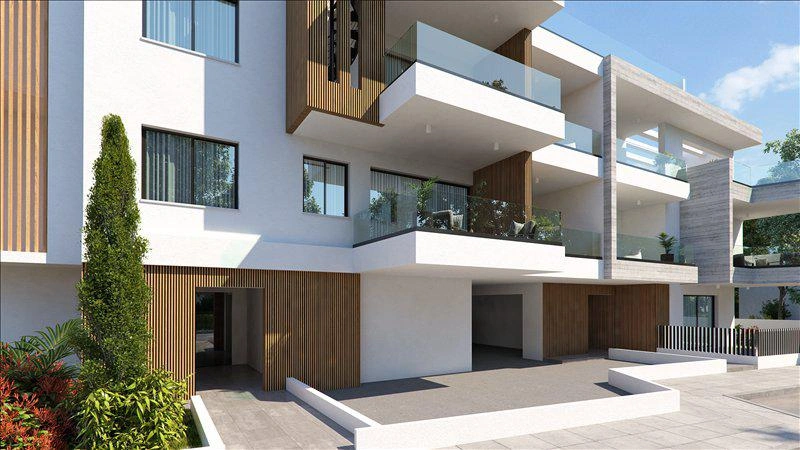 Apartments in a low-rise residential project in Livadia, Larnaca, Cyprus
