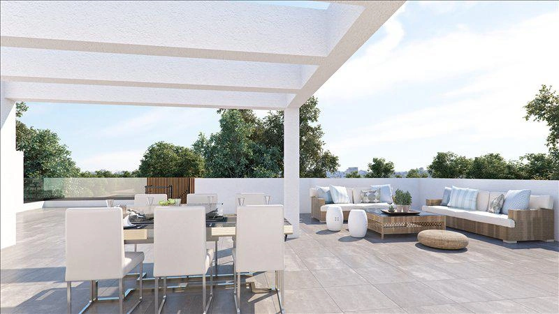 Apartments in a low-rise residential project in Livadia, Larnaca, Cyprus