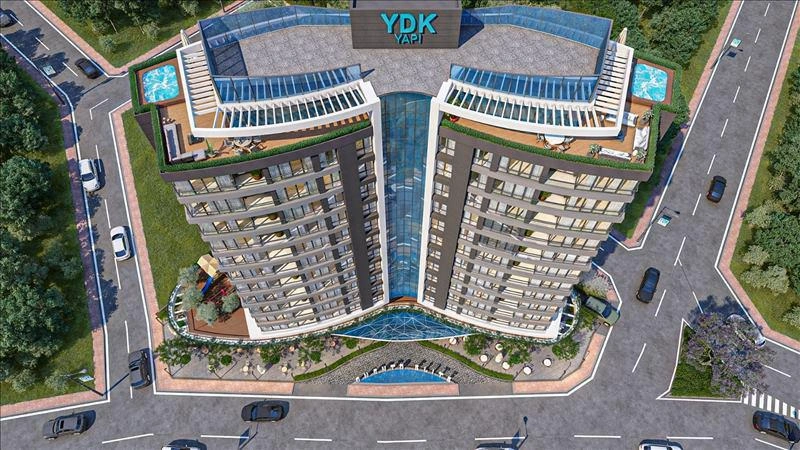 Apartments in a modern residential complex in Istanbul, Turkiye
