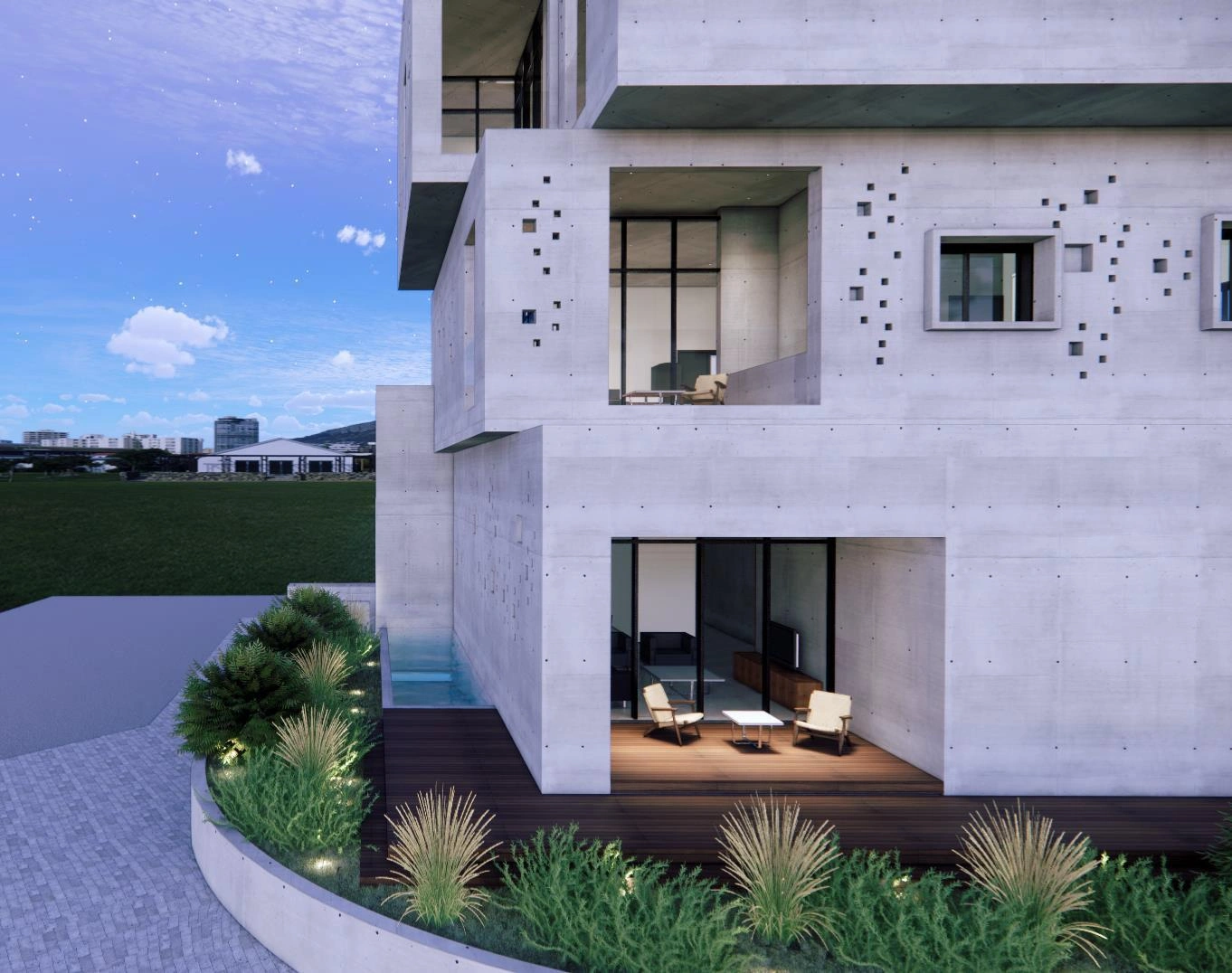 Wohnungen in einem modernen Wohnkomplex in Paphos, Zypern