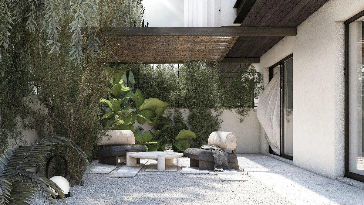 Apartments in a residential complex in Attica, Greece