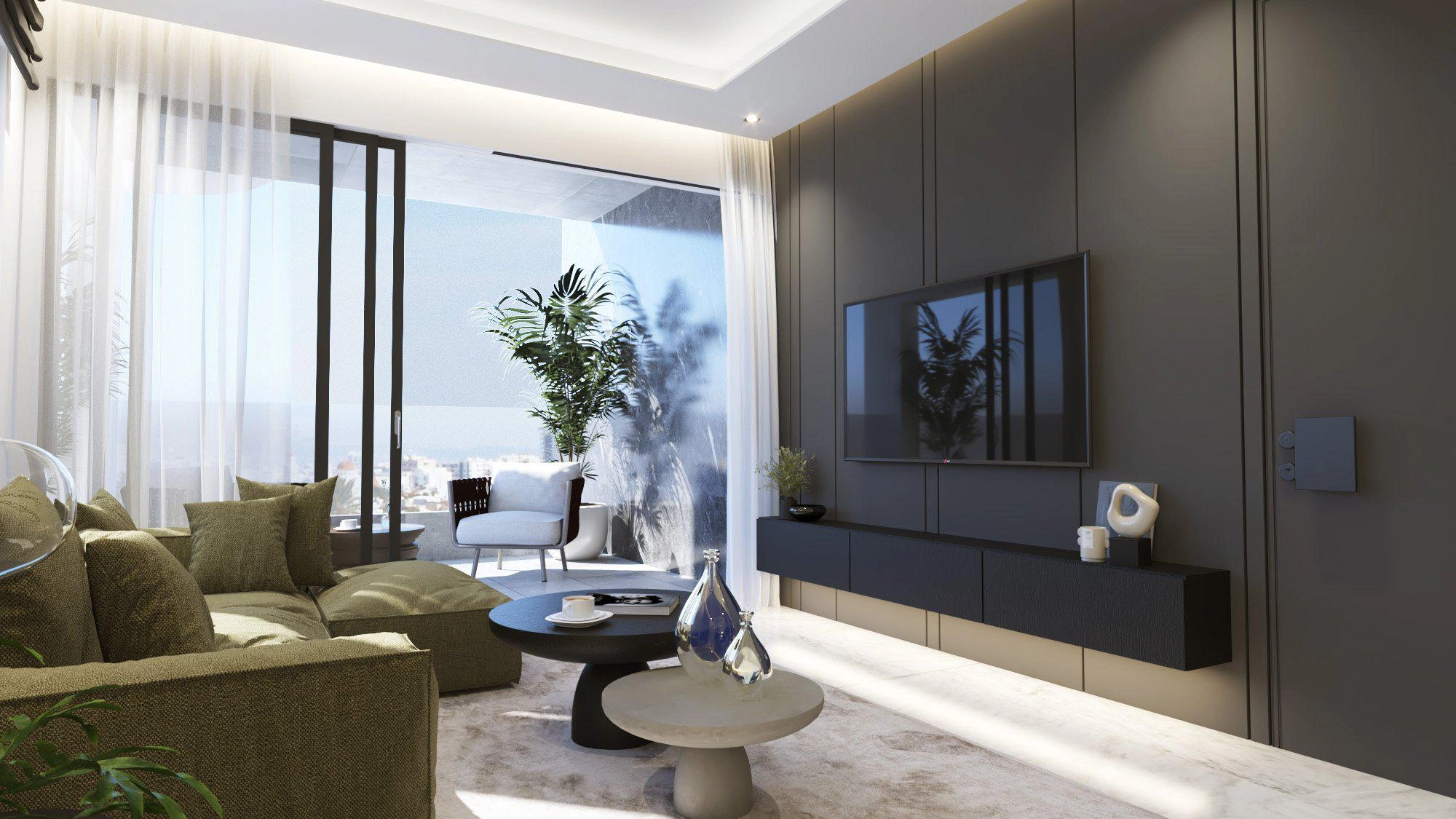 Apartments in a modern residential complex in Larnaca, Cyprus