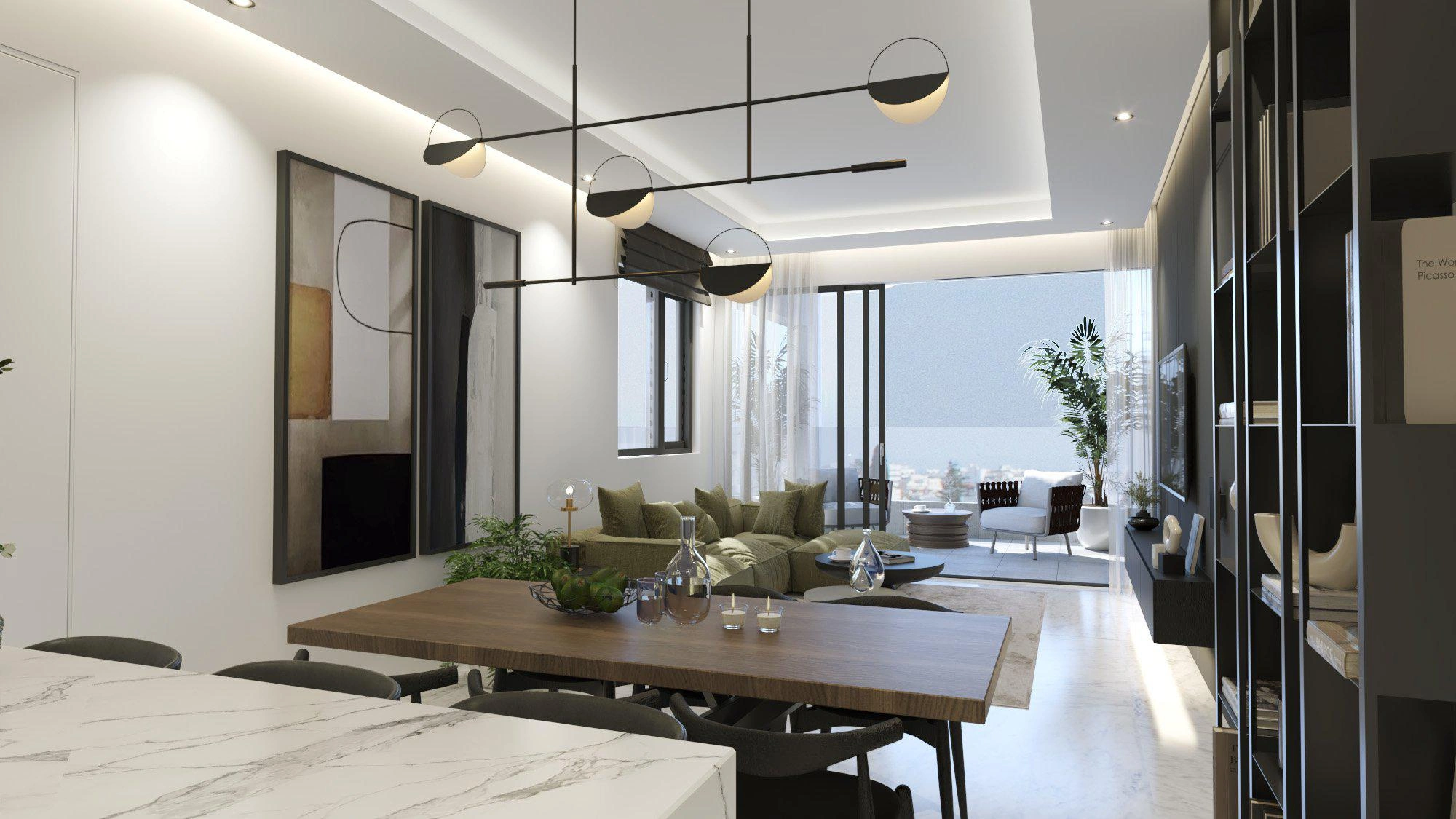 Apartments in a modern residential complex in Larnaca, Cyprus