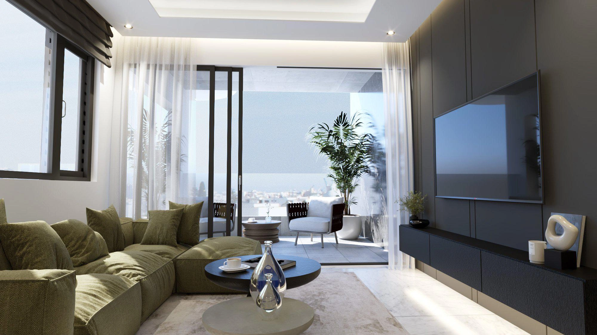 Apartments in a modern residential complex in Larnaca, Cyprus