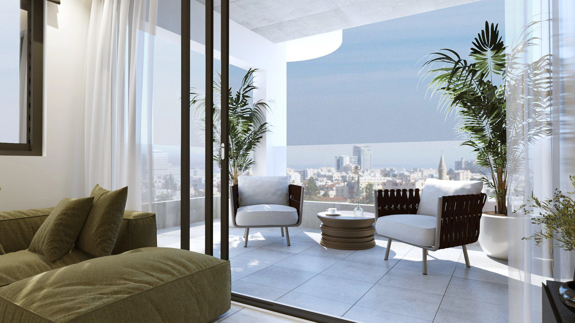 Apartments in a modern residential complex in Larnaca, Cyprus