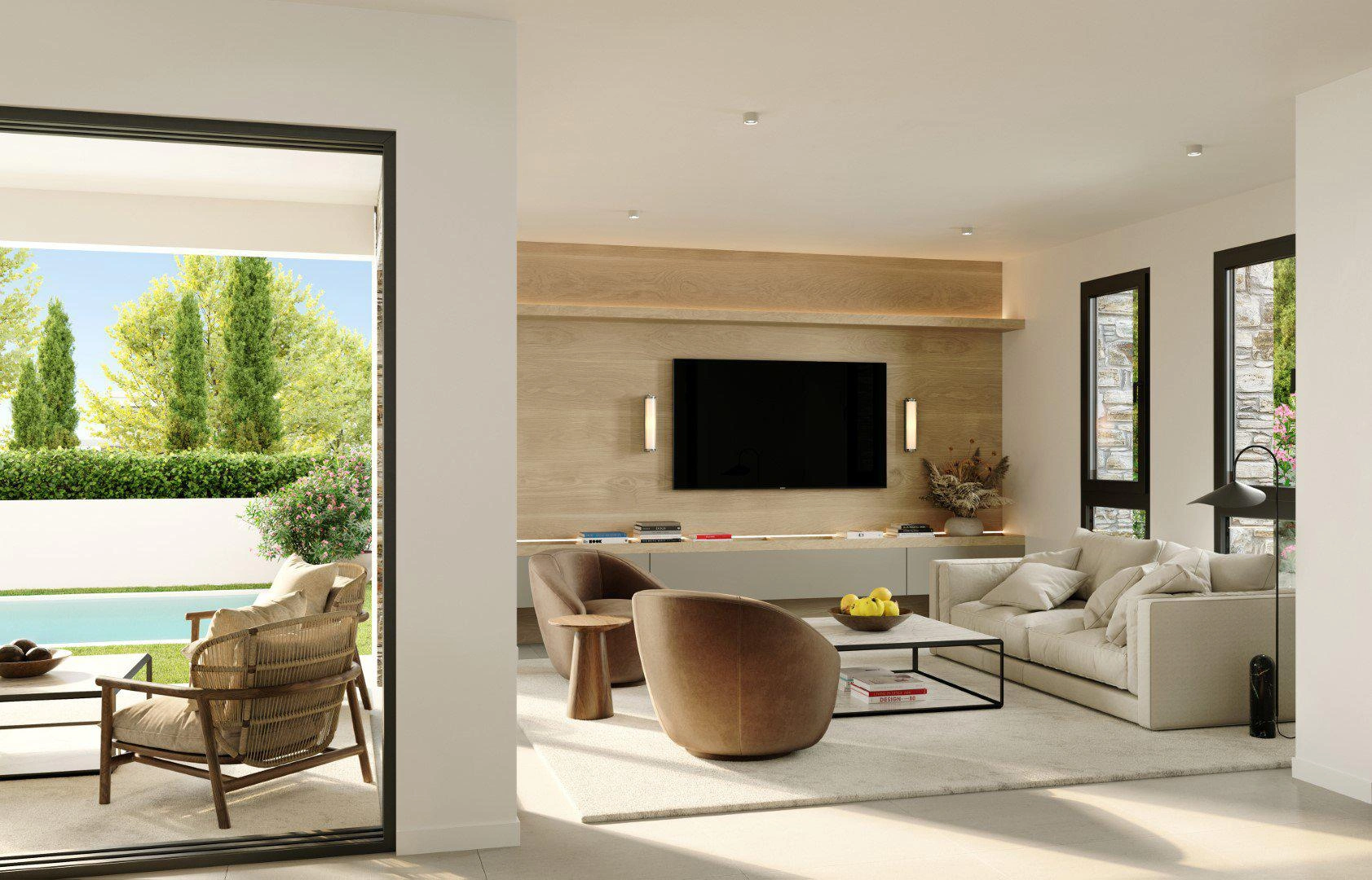 Villas in a residential area in Larnaca, Cyprus