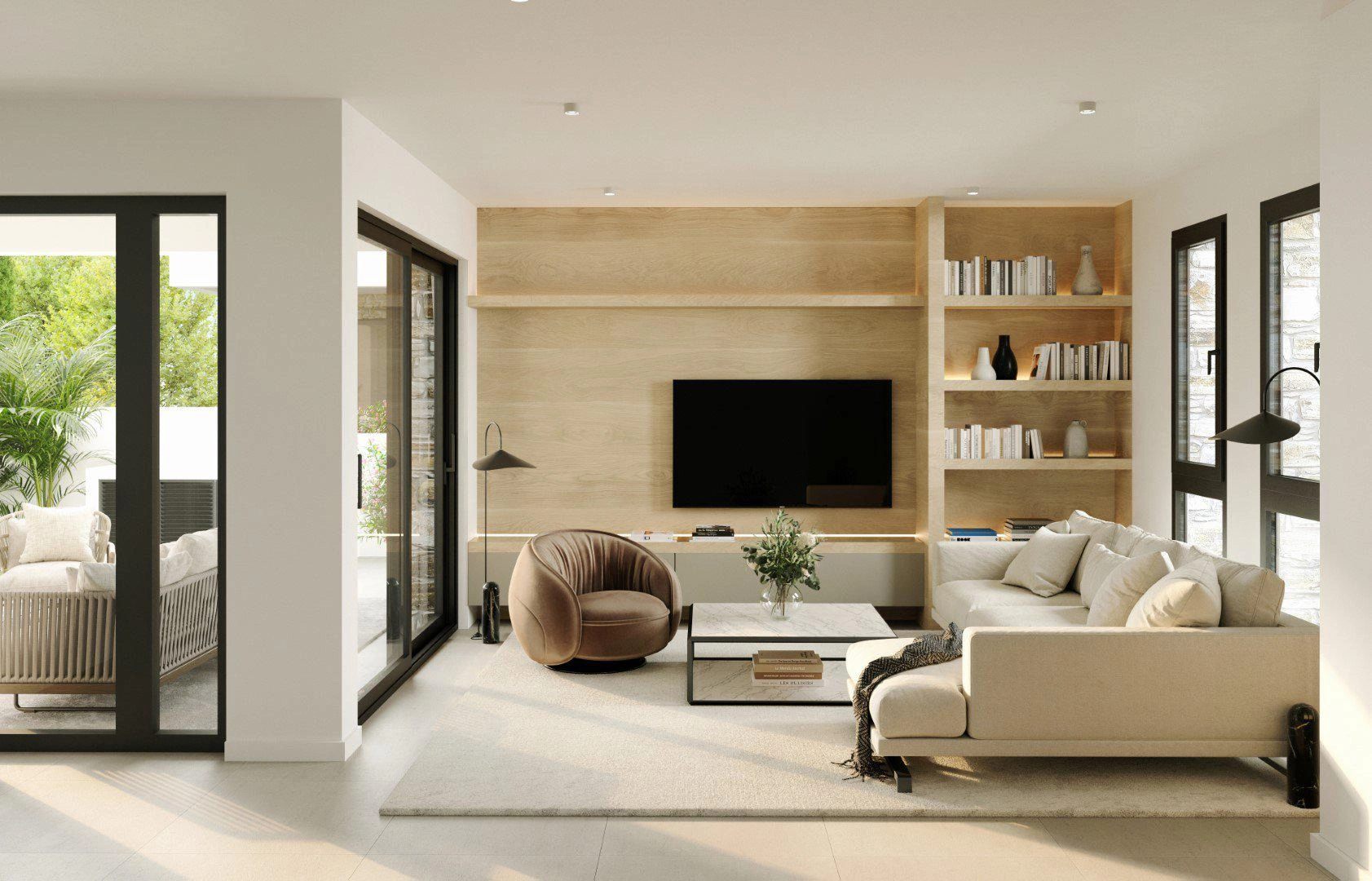 Villas in a residential area in Larnaca, Cyprus