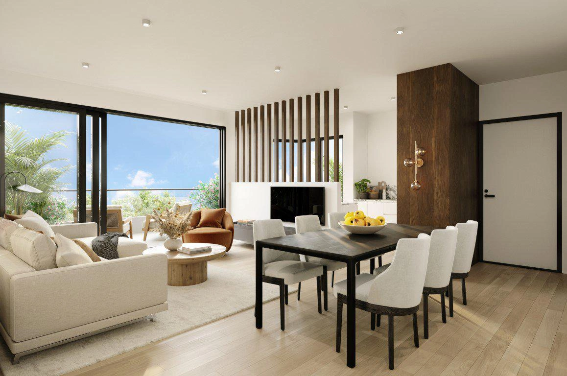 شقق منخفضة الارتفاع قرب الشاطئ في لارنكا، قبرص