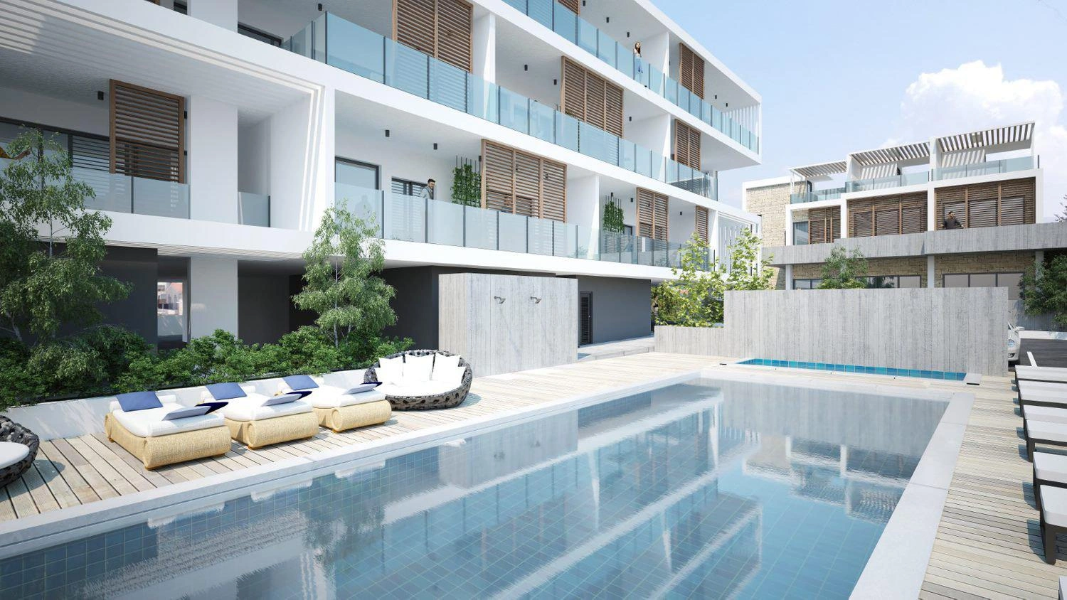 키프로스 파포스의 신규 주거 단지 내 아파트