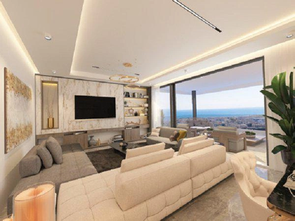 Apartamentos en un complejo residencial de baja altura con vistas al mar en Pafos, Chipre